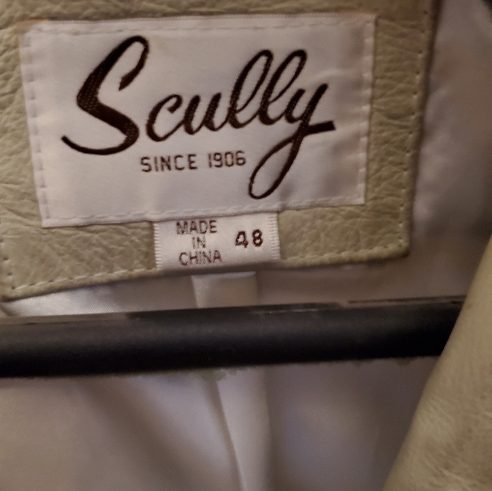 Scully Native American  Leather Coat Size 48